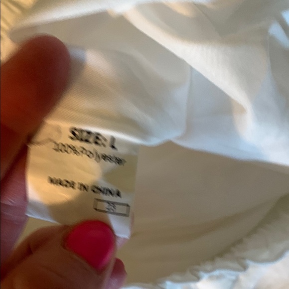 Cream Elastic Waist Track Pants with Cuffed Ankles - Picture 2 of 4